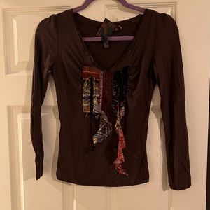 Stunning Top from Italy - handmade Size Medium -NWT